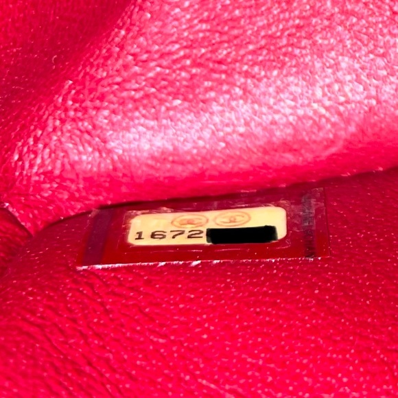 Chanel Classic, Double Flap, Quilted with Caviar leather, Jumbo Red Bag - Picture 10 of 16